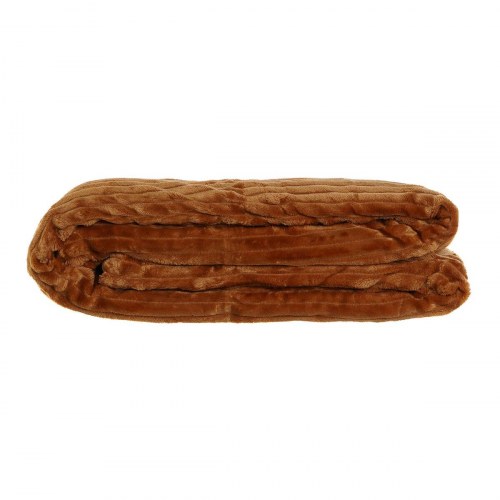 Sengetæppe i polyester - terrakotta 150 × 200 cm