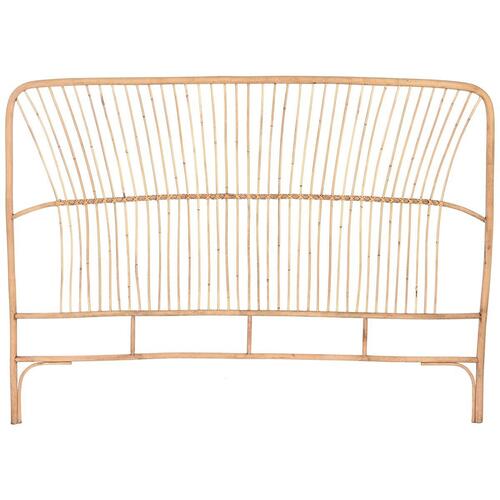 Sengegavl Home ESPRIT Brun Natur Lys brun Bambus 160 x 3 x 115 cm