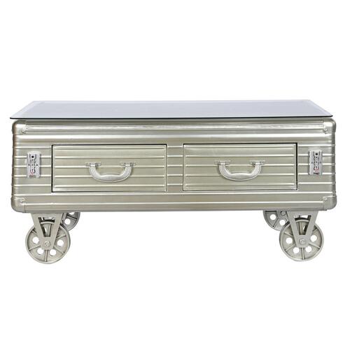 Sofabord Home ESPRIT Metal Krystal 100 x 52 x 46 cm