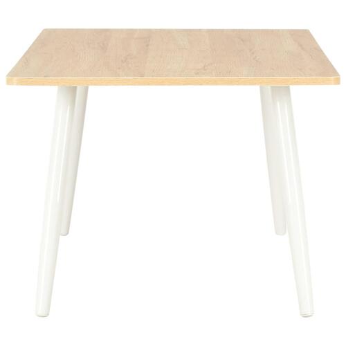 Sofabord 120 x 60 x 46 cm hvid og eg