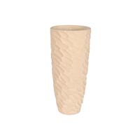 Urtepotte Home ESPRIT Beige Glasfiber Skandinavisk 40,5 x 40,5 x 91 cm