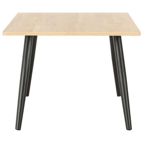 Sofabord 120 x 60 x 46 cm sort og eg