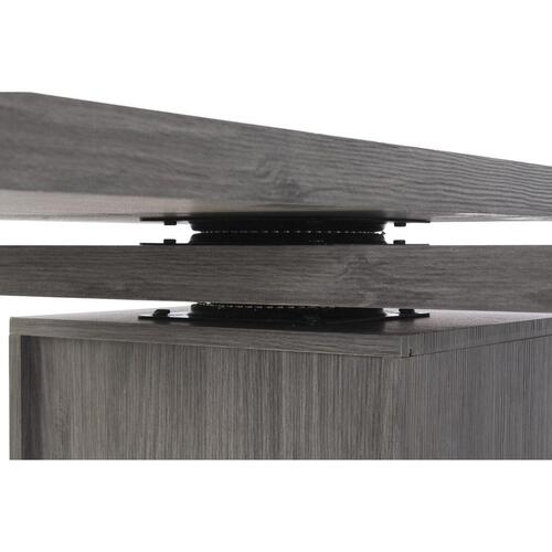 Skrivebord Natur Grå Metal MDF (150 x 120 x 75 cm)