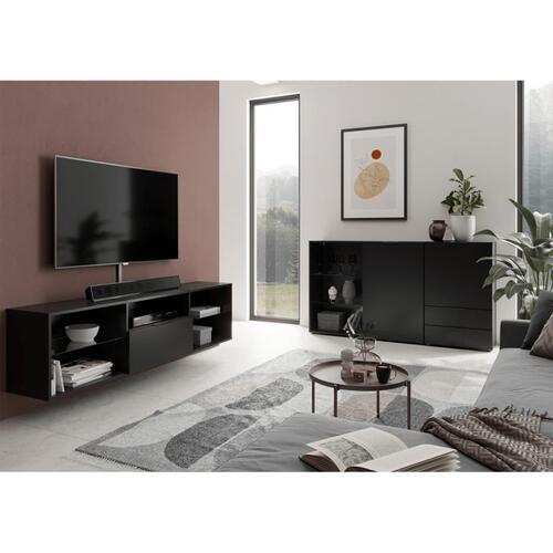 FMD tv-skab 153,5x31,7x52 cm sort