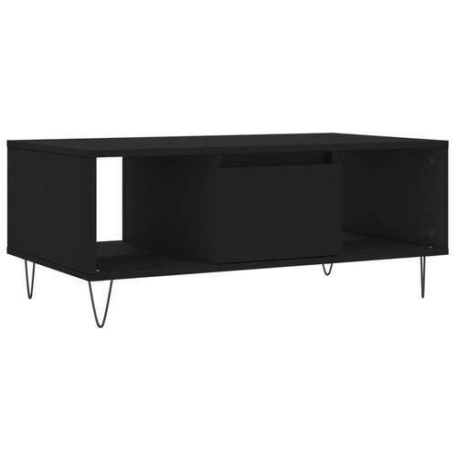 Sofabord 90x50x36,5 cm konstrueret træ sort