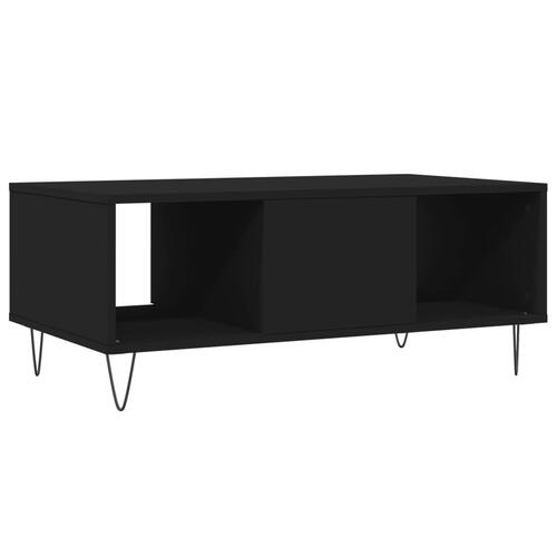 Sofabord 90x50x36,5 cm konstrueret træ sort