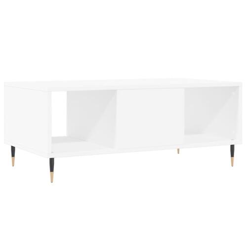 Sofabord 90x50x36,5 cm konstrueret træ hvid