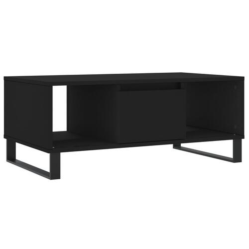 Sofabord 90x50x36,5 cm konstrueret træ sort