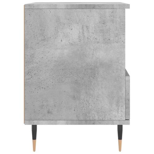 Sengebord 40x35x50 cm konstrueret træ betongrå