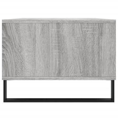 Sofabord 90x50x36,5 cm konstrueret træ grå sonoma-eg