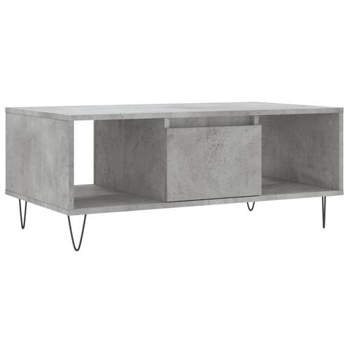 Sofabord 90x50x36,5 cm konstrueret træ betongrå