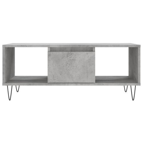 Sofabord 90x50x36,5 cm konstrueret træ betongrå