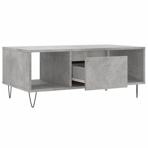 Sofabord 90x50x36,5 cm konstrueret træ betongrå