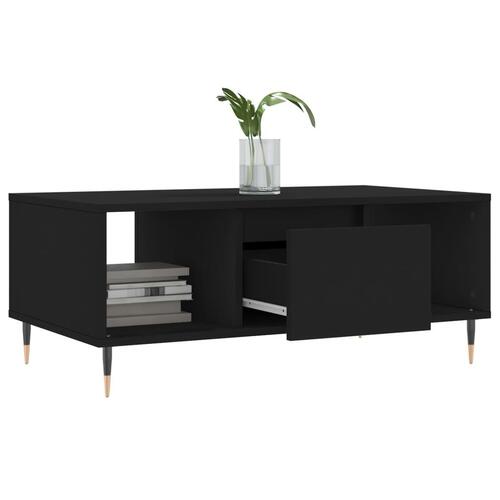 Sofabord 90x50x36,5 cm konstrueret træ sort