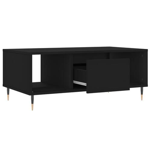 Sofabord 90x50x36,5 cm konstrueret træ sort