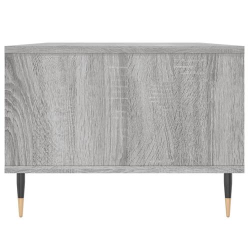 Sofabord 90x50x36,5 cm konstrueret træ grå sonoma-eg