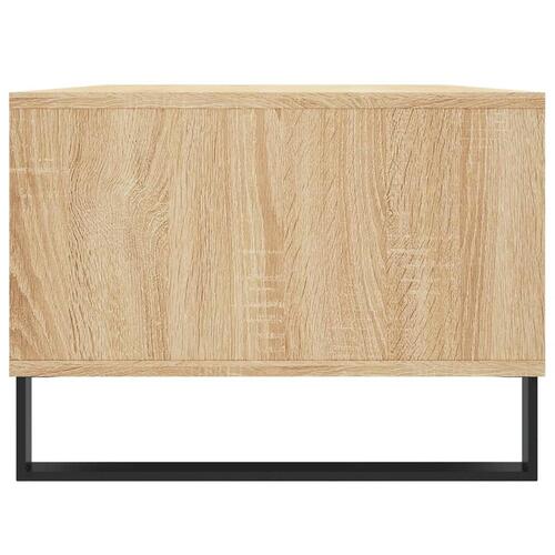 Sofabord 90x50x36,5 cm konstrueret træ sonoma-eg