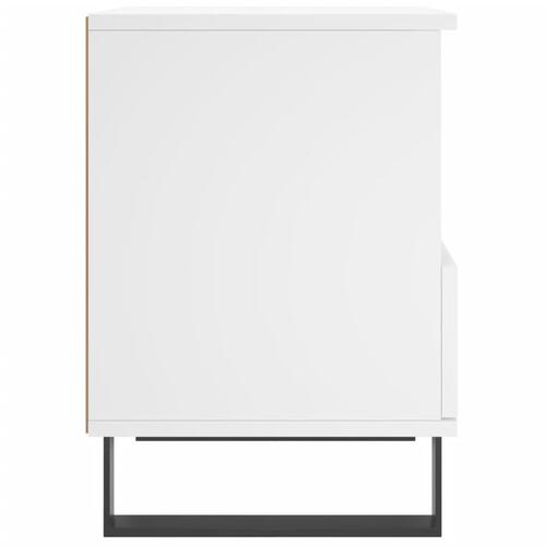Sengeborde 2 stk. 40x35x50 cm konstrueret træ hvid
