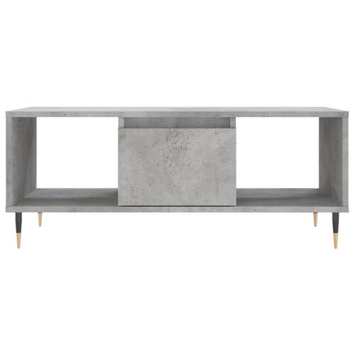 Sofabord 90x50x36,5 cm konstrueret træ betongrå