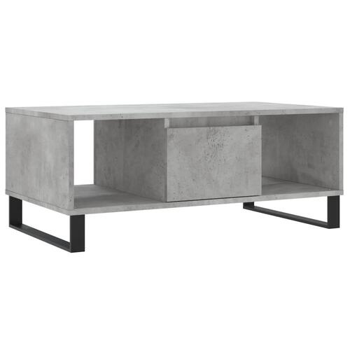 Sofabord 90x50x36,5 cm konstrueret træ betongrå