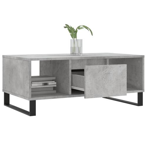 Sofabord 90x50x36,5 cm konstrueret træ betongrå