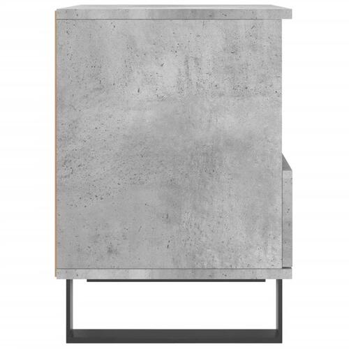 Sengeborde 2 stk. 40x35x50 cm konstrueret træ betongrå