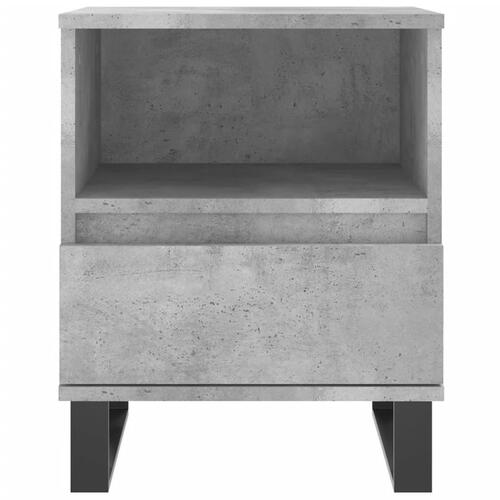 Sengebord 40x35x50 cm konstrueret træ betongrå