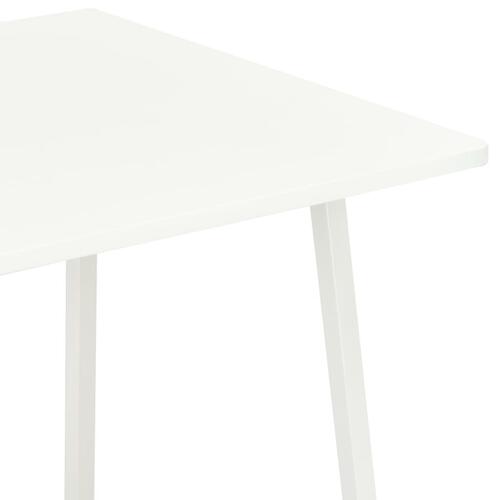Skrivebord med reol 102x50x117 cm hvid