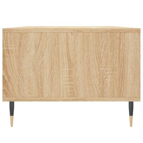 Sofabord 90x50x36,5 cm konstrueret træ sonoma-eg