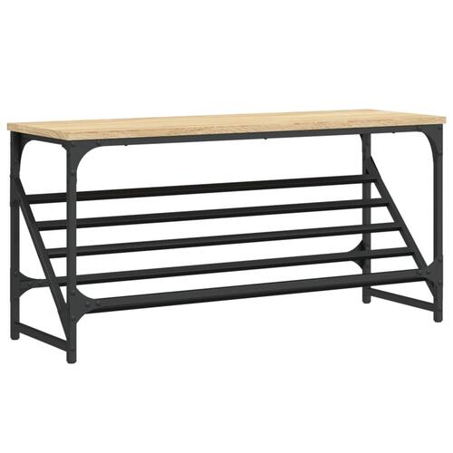 Skoreol 90x30x45 cm konstrueret træ sonoma-eg