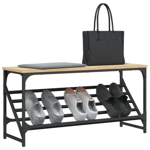 Skoreol 90x30x45 cm konstrueret træ sonoma-eg