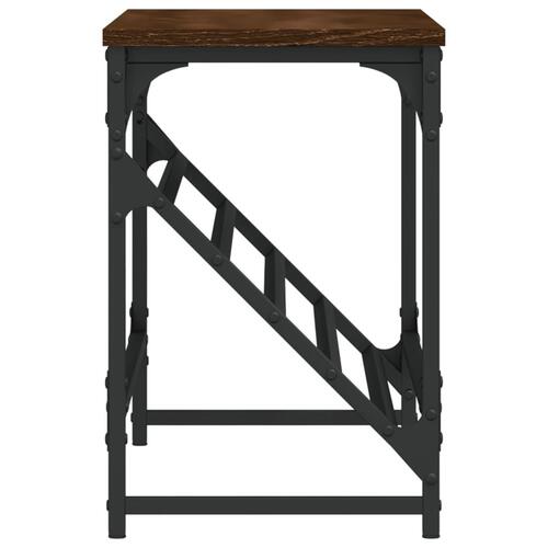 Skostativ 90x30x45 cm konstrueret træ brun egetræsfarve