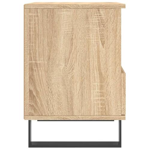 Sengeborde 2 stk. 40x35x50 cm konstrueret træ sonoma-eg