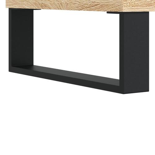 Sengeborde 2 stk. 40x35x50 cm konstrueret træ sonoma-eg