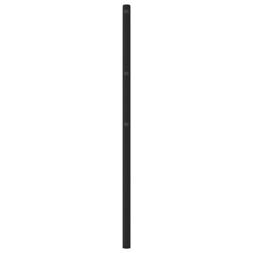 Sengegavl 90 cm metal sort