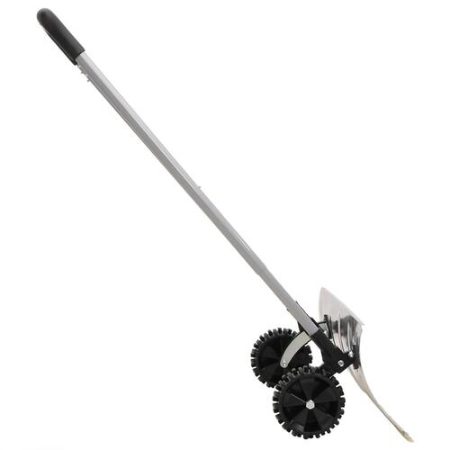 Sneskovl med udvideligt håndtag 61 cm stålblad sølvfarvet