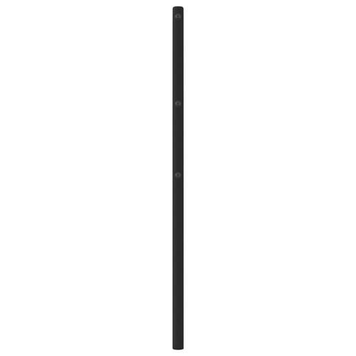 Sengegavl 107 cm metal sort