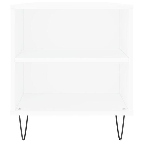 Sofabord 102x44,5x50 cm konstrueret træ hvid