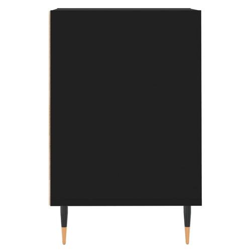 Tv-bord 100x35x55 cm konstrueret træ sort