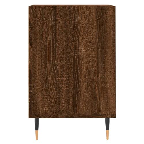 Tv-bord 100x35x55 cm konstrueret træ brun egetræsfarve