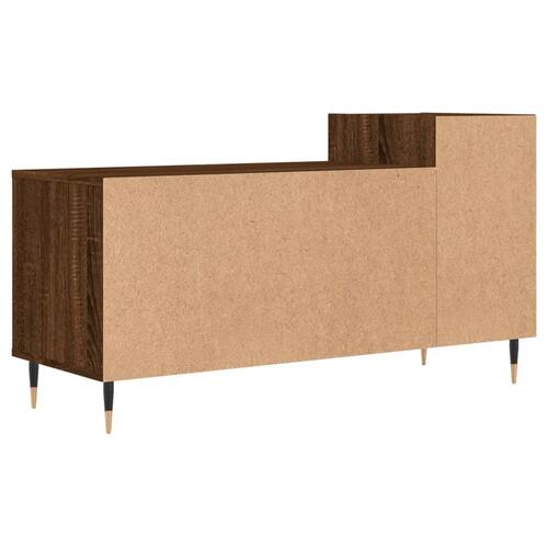 Tv-bord 100x35x55 cm konstrueret træ brun egetræsfarve