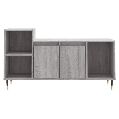 Tv-bord 100x35x55 cm konstrueret træ grå sonoma-eg