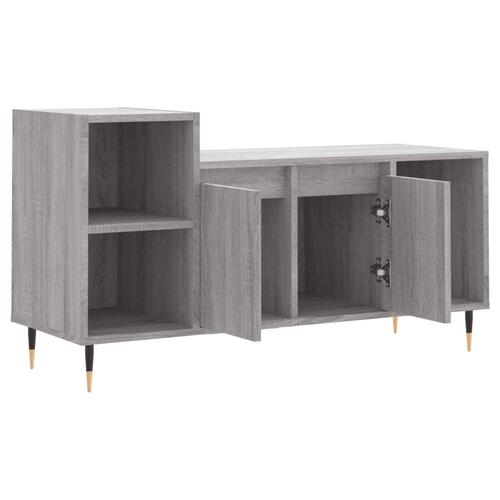 Tv-bord 100x35x55 cm konstrueret træ grå sonoma-eg