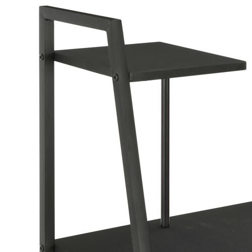 Skrivebord med hylder 102 x 50 x 117 cm sort