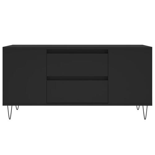 Sofabord 102x44,5x50 cm konstrueret træ sort