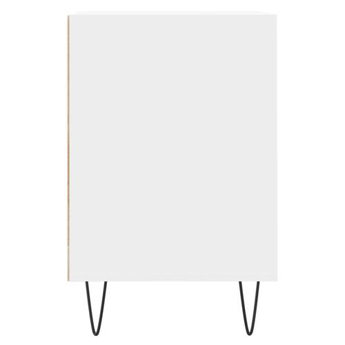 Tv-bord 160x35x55 cm konstrueret træ hvid