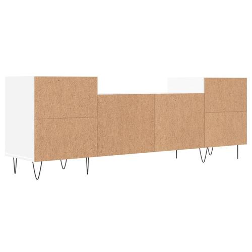 Tv-bord 160x35x55 cm konstrueret træ hvid