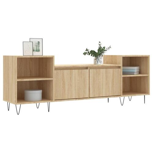 Tv-bord 160x35x55 cm konstrueret træ sonoma-eg