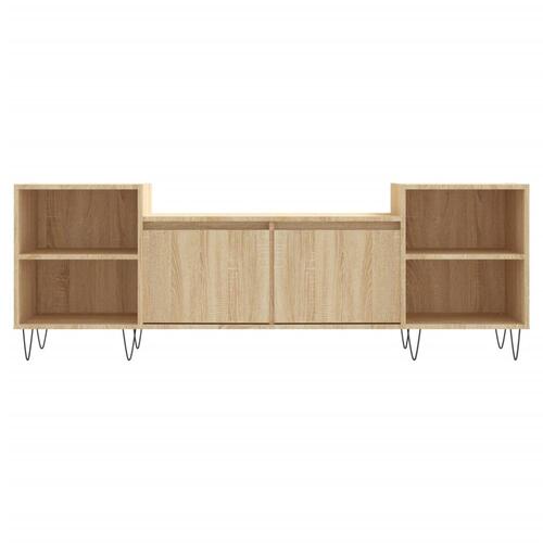 Tv-bord 160x35x55 cm konstrueret træ sonoma-eg