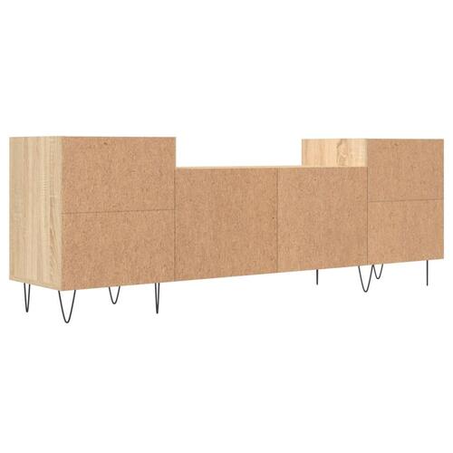 Tv-bord 160x35x55 cm konstrueret træ sonoma-eg